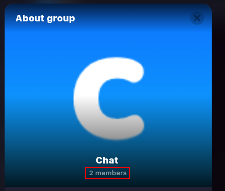 Info about group